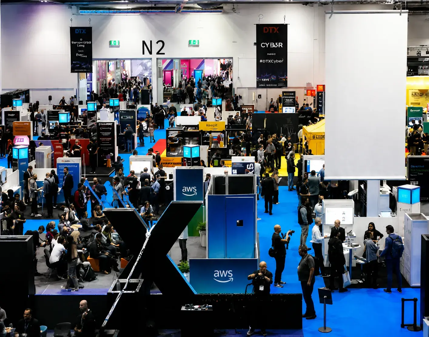 Digital technology showcases on the DTX Europe 2023 expo floor